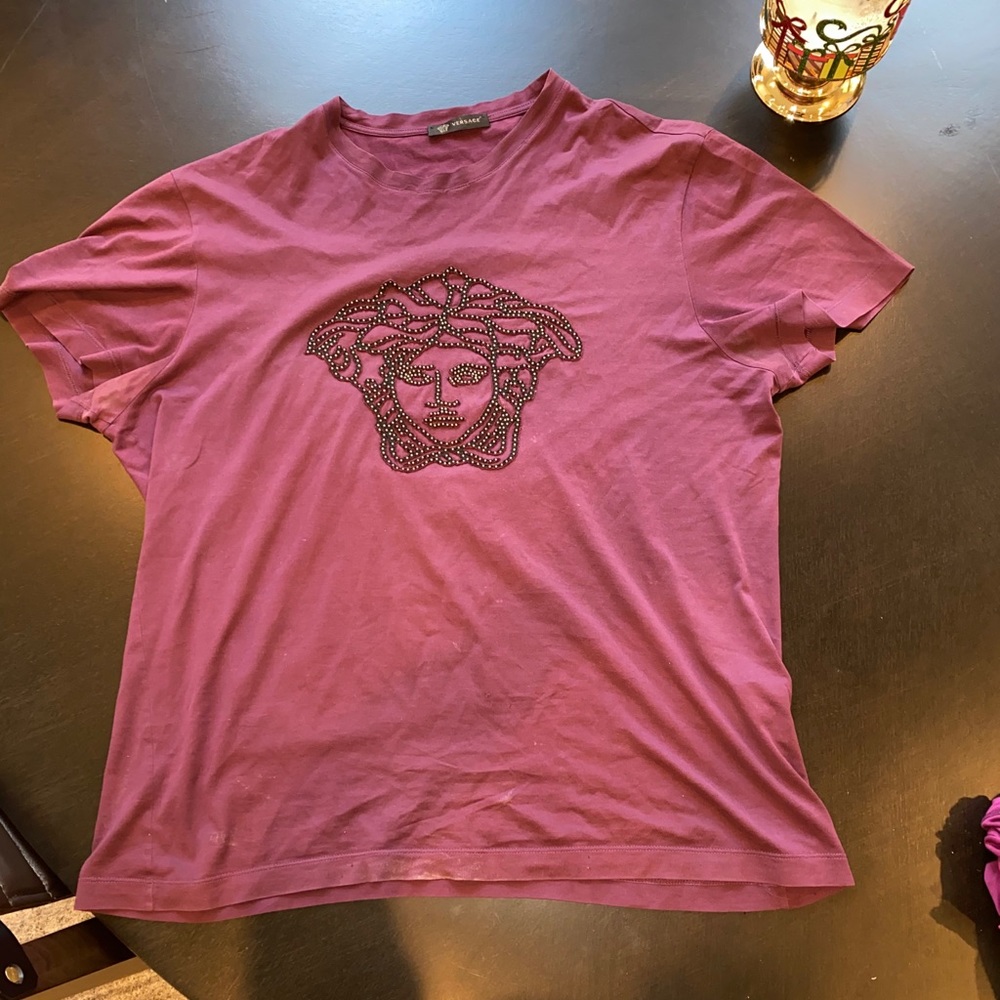 Versace Men’s Shirt Purple Authentic